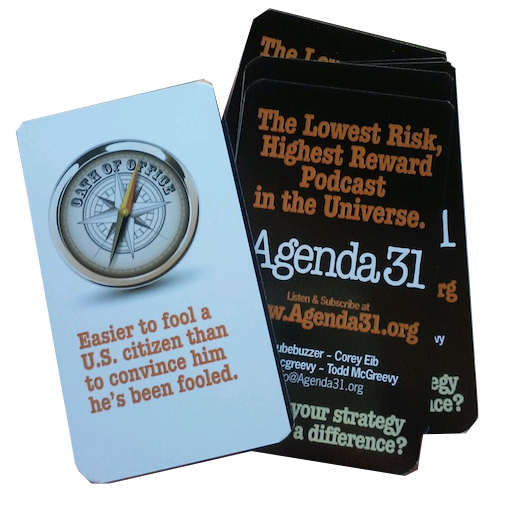 Agenda31 Watchers, Producers, Enforcers Business Cards