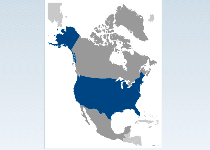 CIA World Fact Book Map of 50 States