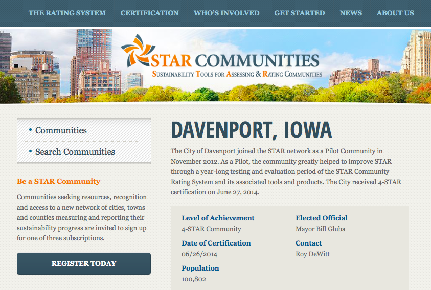 Davenport, Iowa Agenda 21